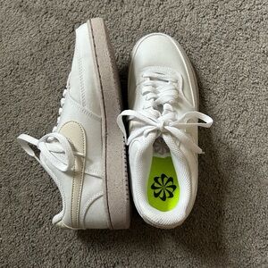 White and Purple Womens Nike Crater Flyknit Sneakers